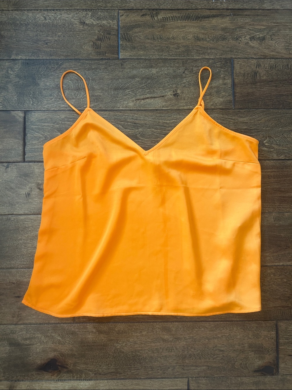a new day Orange V-Neck Spaghetti Strap Cami
